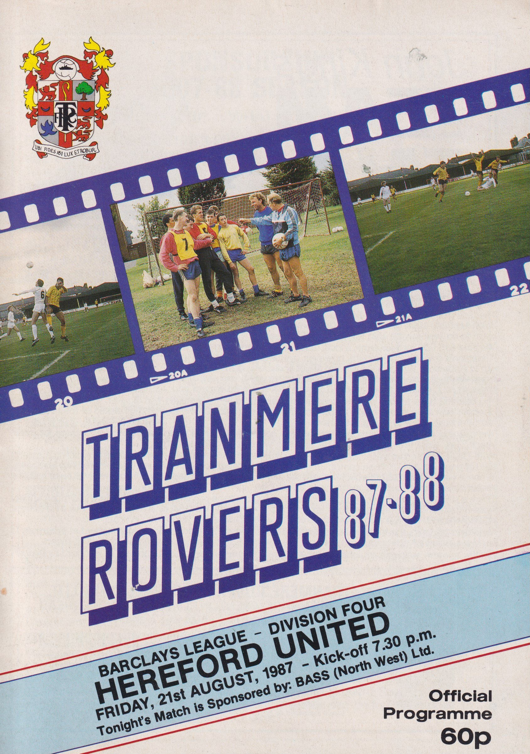 Tranmere Rovers v Hereford United match programme